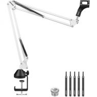 Neewer NW-35 Suspension Boom Scissor Mic Arm Stand (White)