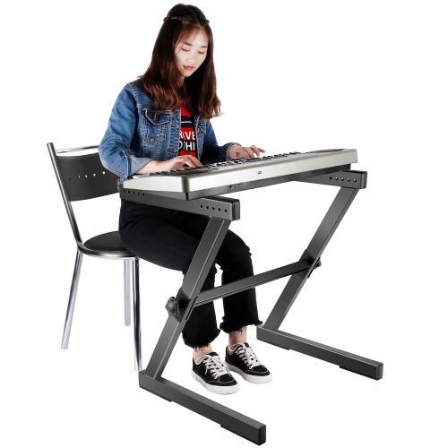니워 Neewer Z-Style Keyboard Stand - Heavy Duty Steel Construction with Solid Locking System, Support Stand for Piano Keyboard Instrument