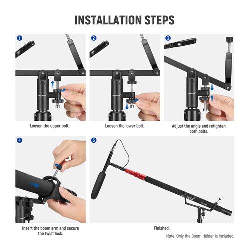 니워 Neewer CM-NA-2 Microphone Boompole Holder