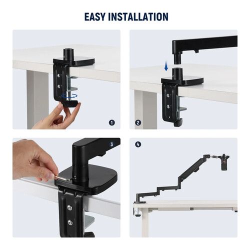 니워 Neewer Low-Profile Desk-Mount Boom Arm for Microphone