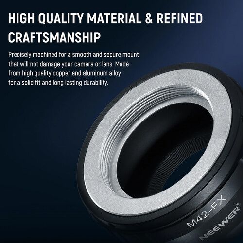 니워 Neewer M42 Lens to FUJIFILM X-Mount Camera Lens Adapter