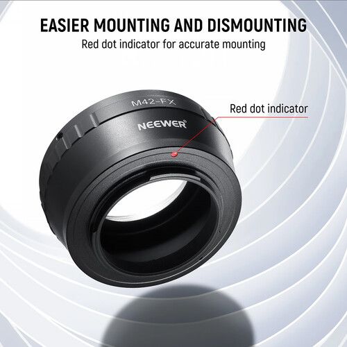 니워 Neewer M42 Lens to FUJIFILM X-Mount Camera Lens Adapter