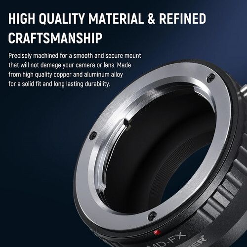 니워 Neewer Minolta MD/MC Lens to FUJIFILM X-Mount Camera Lens Adapter