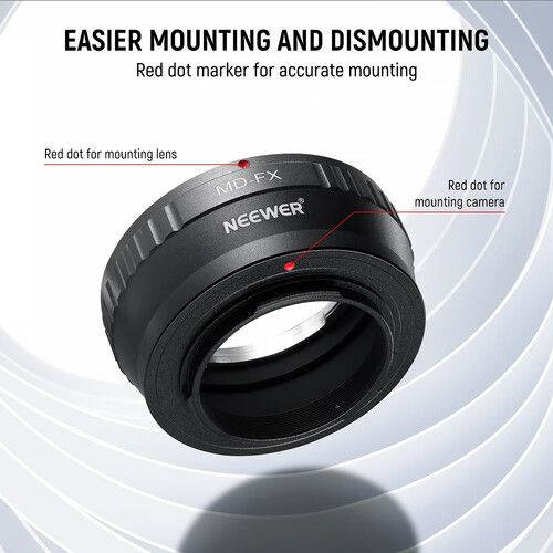 니워 Neewer Minolta MD/MC Lens to FUJIFILM X-Mount Camera Lens Adapter