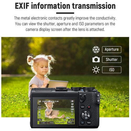 니워 Neewer EF/EF-S Lens to EOS M Camera Lens Mount Adapter