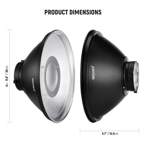 니워 Neewer Beauty Dish with Diffuser and Honeycomb Grid (12