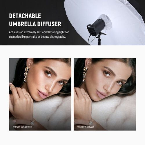 니워 Neewer NS1U Parabolic Reflective Umbrella with Diffuser (51