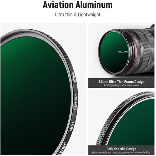 니워 Neewer HD Neutral Density Filter 4-Pack (77mm)