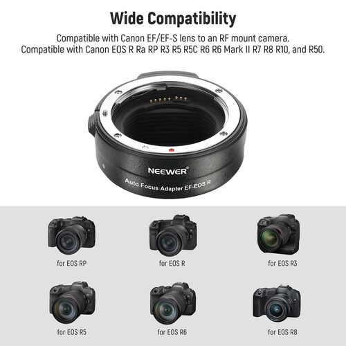 니워 Neewer EF Lens Mount to EOS R Camera Adapter