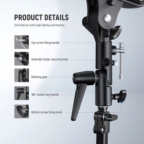 니워 Neewer H-Type Mount Camera Flash Bracket