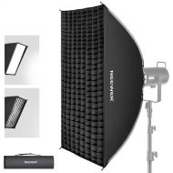 Neewer Rectangular?Strip Quick Release Softbox with Grid (12 x 47