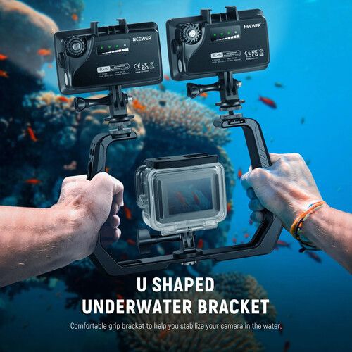 니워 Neewer AC001 Underwater Diving Rig for Action Camera (Silver)