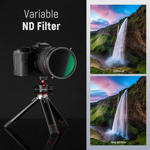 니워 Neewer 2-in-1 Variable ND2-ND32 & CPL Filter (52mm, 1 to 5-Stop)