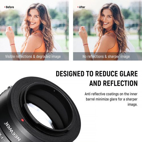 니워 Neewer Pentax K Lens to FUJIFILM X-Mount Camera Lens Adapter