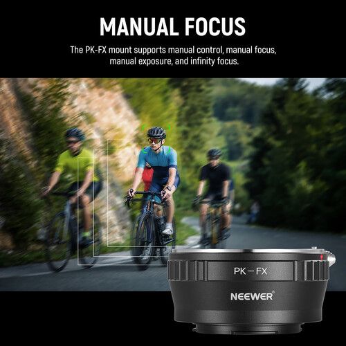 니워 Neewer Pentax K Lens to FUJIFILM X-Mount Camera Lens Adapter