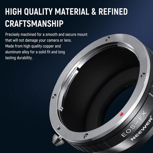 니워 Neewer Canon EF/EF-S Lens to FUJIFILM X-Mount Camera Lens Adapter