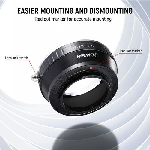 니워 Neewer Canon EF/EF-S Lens to FUJIFILM X-Mount Camera Lens Adapter