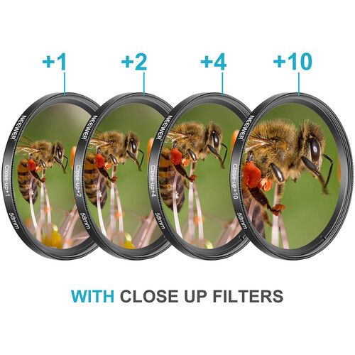 니워 Neewer Filter & Accessory Kit for 58mm-Threaded Lenses