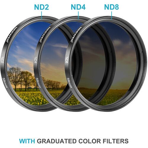 니워 Neewer Filter & Accessory Kit for 58mm-Threaded Lenses