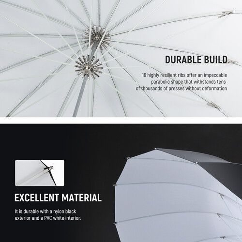 니워 Neewer NS1U Parabolic Reflective Umbrella with Diffuser (65