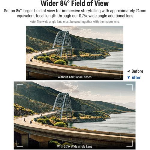 니워 Neewer 0.75X Wide-Angle and Macro 2-in-1 Lens for FUJIFILM X100 Series