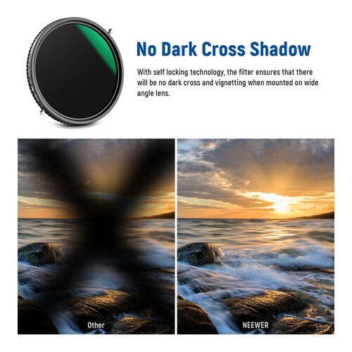 니워 Neewer 2-in-1 Variable ND2-ND32 & CPL Filter (72mm, 1 to 5-Stop)