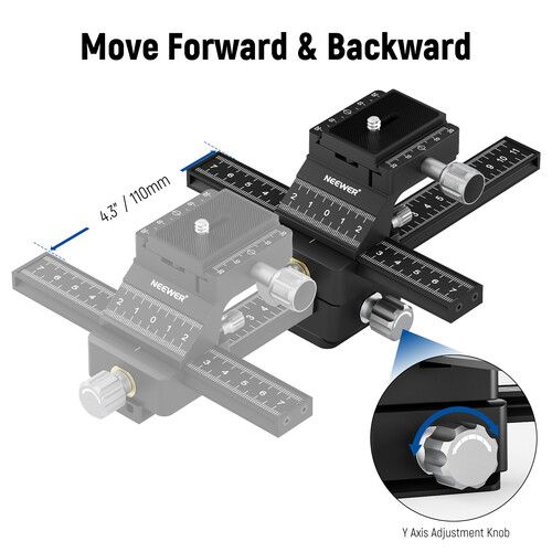 니워 Neewer 4-Way Macro Focusing Rail Slider