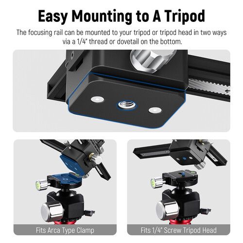 니워 Neewer 4-Way Macro Focusing Rail Slider