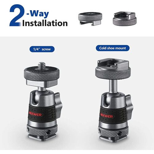 니워 Neewer ST44 Mini Ball Head (2-Pack)