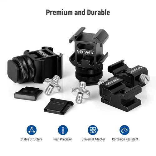 니워 Neewer Camera Hot Shoe Mount Adapter Kit (8-Pieces)