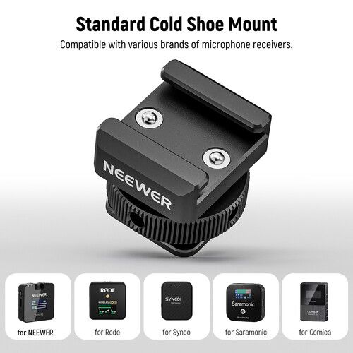 니워 Neewer UA030 Cold Shoe Mount Adapter for DJI Wireless Microphone