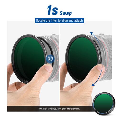 니워 Neewer Magnetic Variable ND Filter (67mm, 1 to 5-Stop)