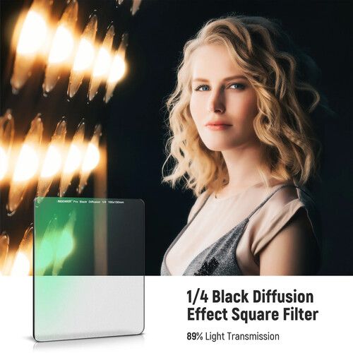 니워 Neewer Black Diffusion Special Effect Square Filter (100 x 100mm, Grade 1/4)