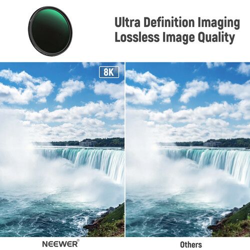 니워 Neewer Variable ND2-ND32 Filter (62mm, 1-5 Stops)