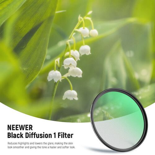 니워 Neewer Black Diffusion Cinematic Effect Filter (82mm, Grade 1)