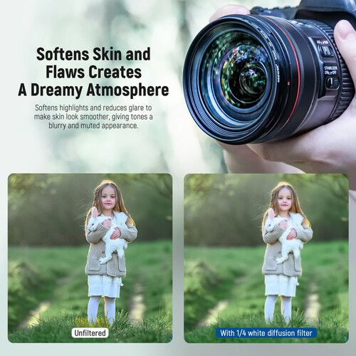 니워 Neewer Soft White Diffusion 1/4 Filter (82mm)