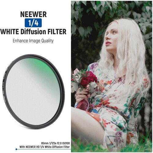 니워 Neewer Soft White Diffusion 1/4 Filter (72mm)