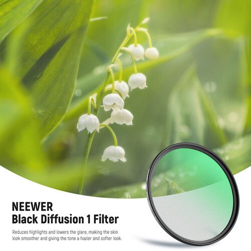 니워 Neewer Black Diffusion Cinematic Effect Filter (58mm, Grade 1)