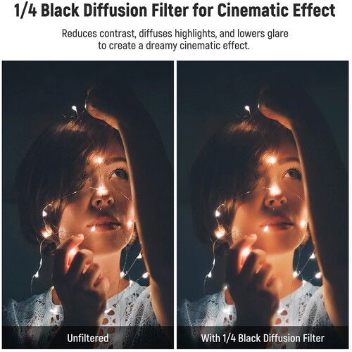 니워 Neewer Black Diffusion Mist Dreamy Effect Filter (4 x 5.65