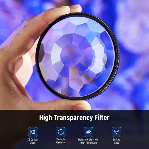 니워 Neewer Kaleidoscope Prism Lens Filter (82mm)