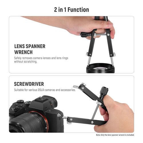 니워 Neewer V Shaped Lens Opener Tool Kit with Case and Cleaning Cloth