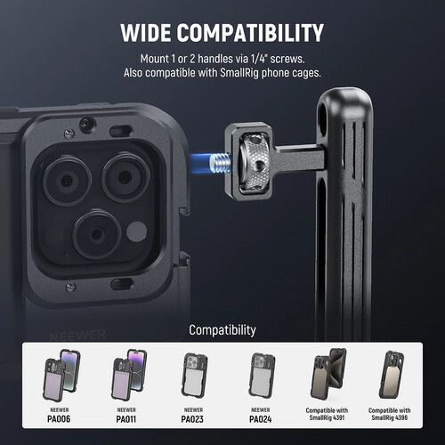 니워 Neewer Mini Dual Grips for Smartphone Cages