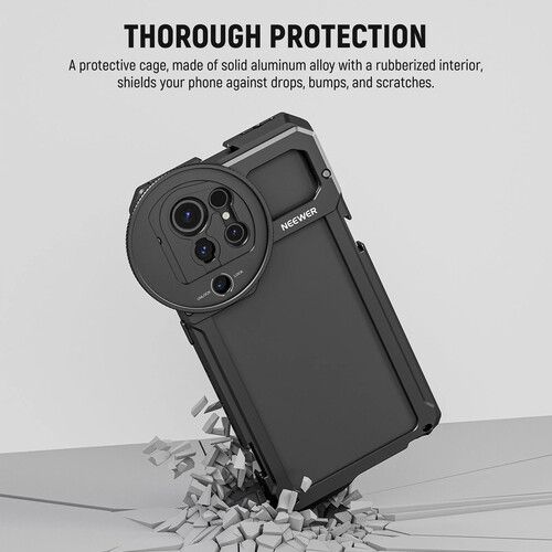 니워 Neewer PA021 Handheld Cage with Filter Thread Adapter for Samsung Galaxy S23 Ultra