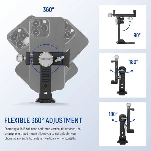 니워 Neewer PA002 Smartphone Tripod Mount