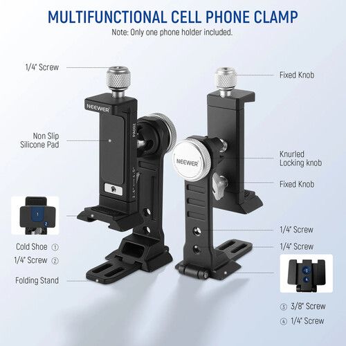 니워 Neewer PA002 Smartphone Tripod Mount