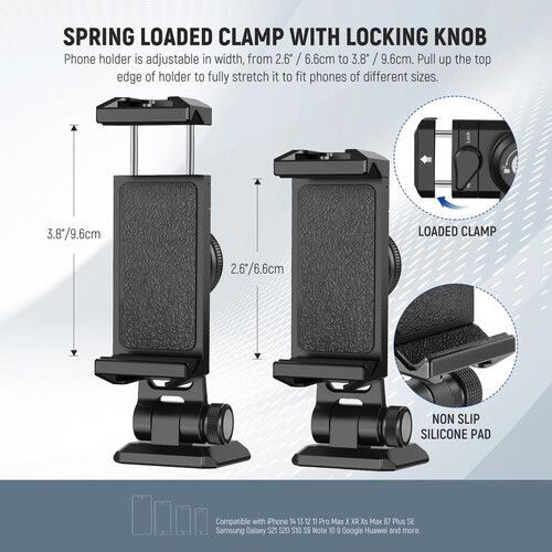 니워 Neewer SP-02 Smartphone Holder Tripod Mount Adapter