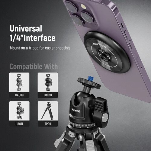 니워 Neewer PA010 Magnetic Phone Tripod Mount Adapter for iPhone MagSafe