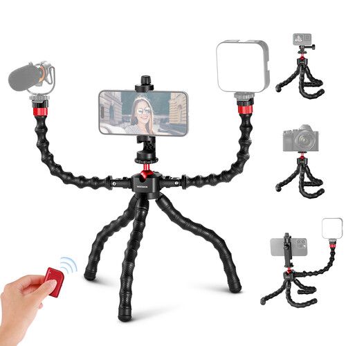 니워 Neewer T91 Flexible Tripod with Two Magic Arms