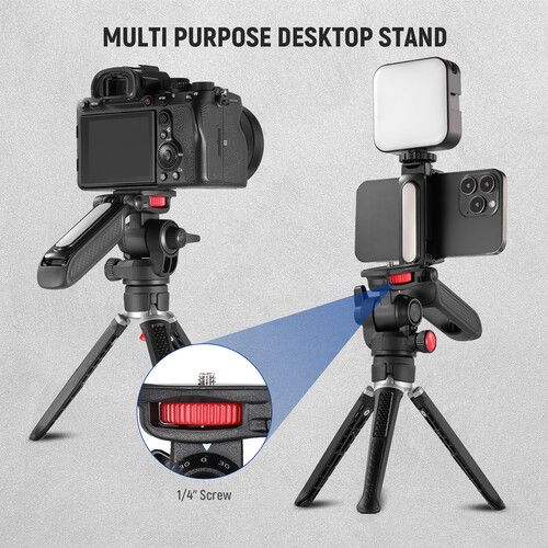 니워 Neewer TS003 Mini Tripod with Handle and Phone Mount