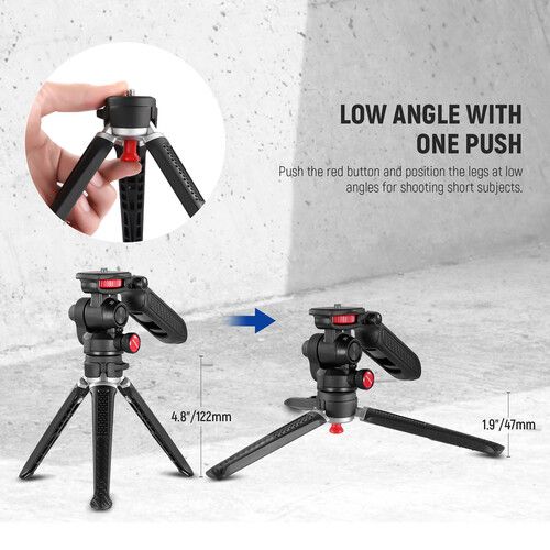 니워 Neewer TS003 Mini Tripod with Handle and Phone Mount